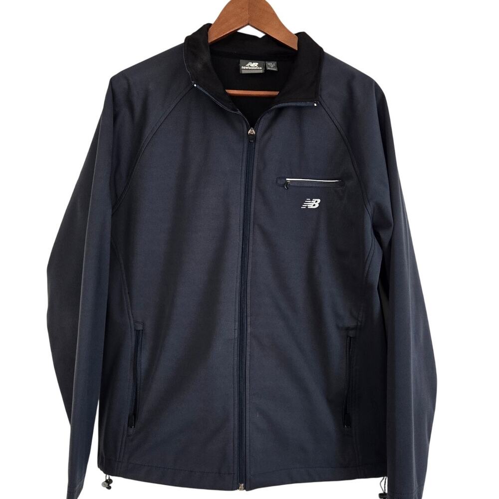 New Balance Tech Wear Men Softshell Jacket Weather Resistant Fleece Lined Size S